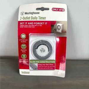 Westinghouse 2 Outlet Daily Timer (For Electronics)